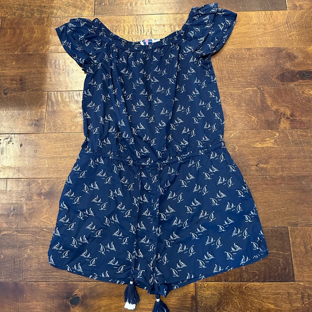 Vineyard Vines Sailboat print romper - Picture 2 of 3